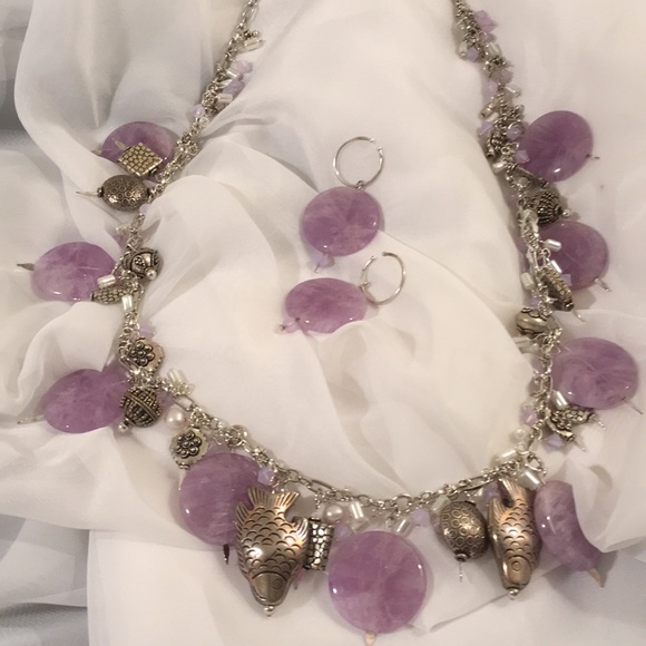 Necklace Set ( Lavender Allure) - Picture 1 of 3
